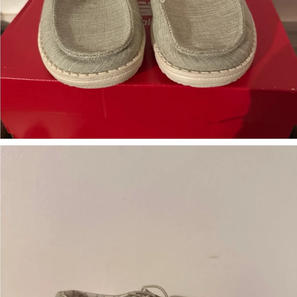 Hey Dude Kids Moccasins - Light Gray